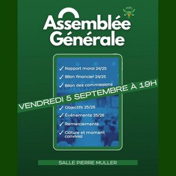 AG 2025 : venez nombreux !