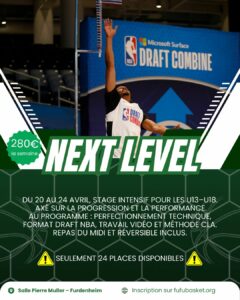 Fufu Basket Camp « NEXT LEVEL » – Édition Printemps 2026 – 11 -18 ans