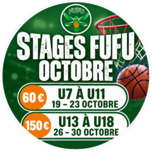 Stages d&rsquo;octobre à FUFU BASKET