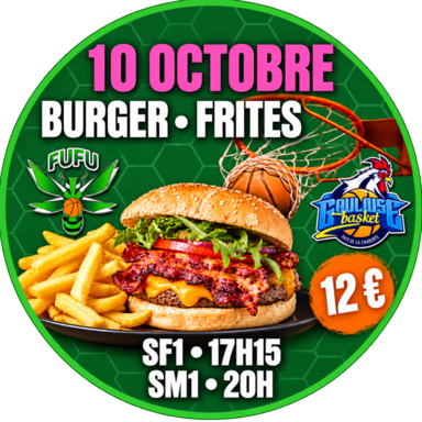 10 octobre - soirée matchs et burgers !