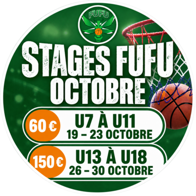 Stages d’octobre à FUFU BASKET